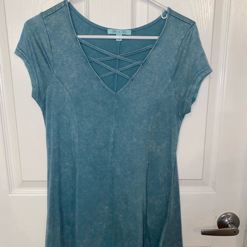 Fun and blue dress!